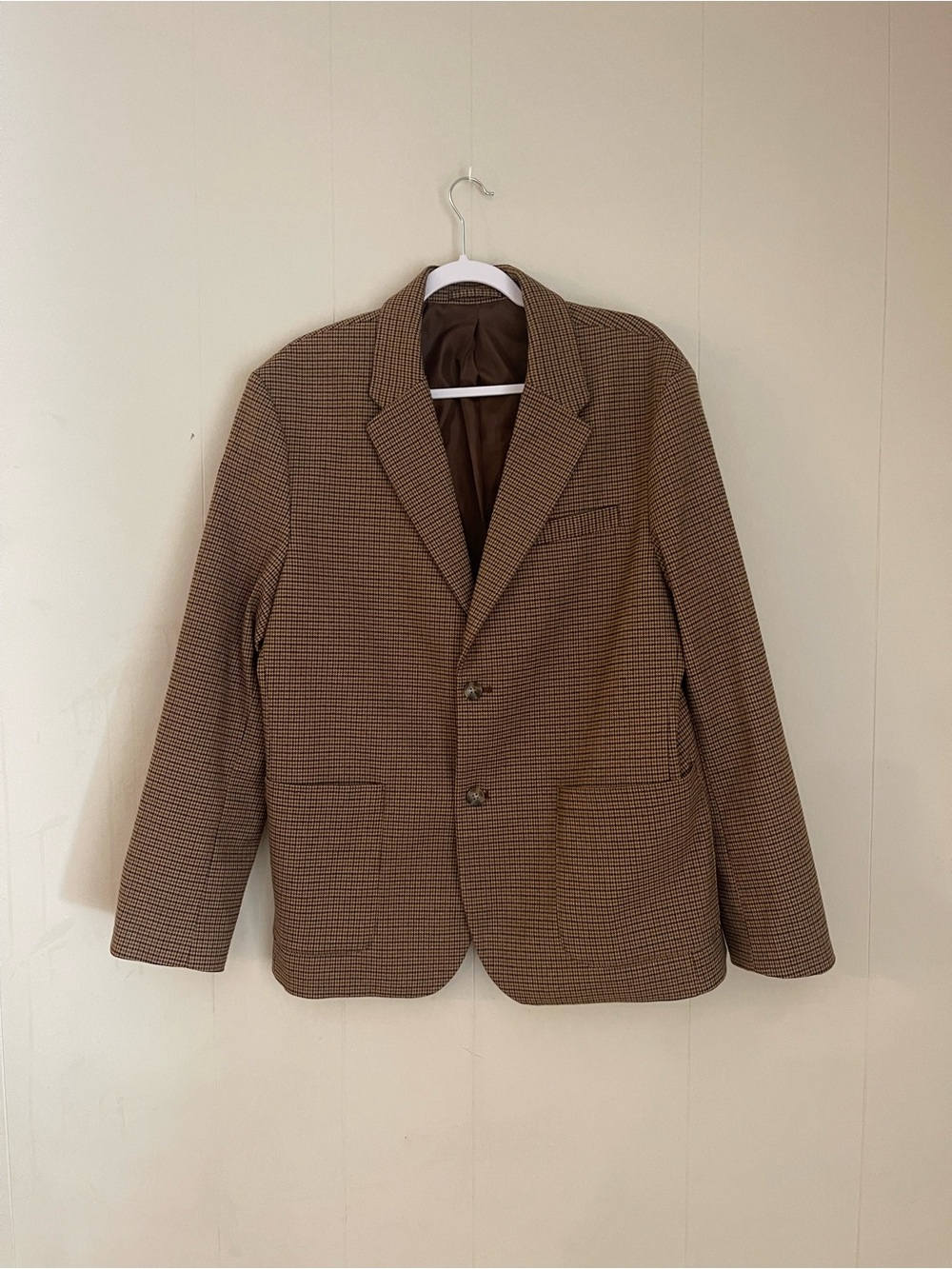 Old Navy Brown Houndstooth Blazer